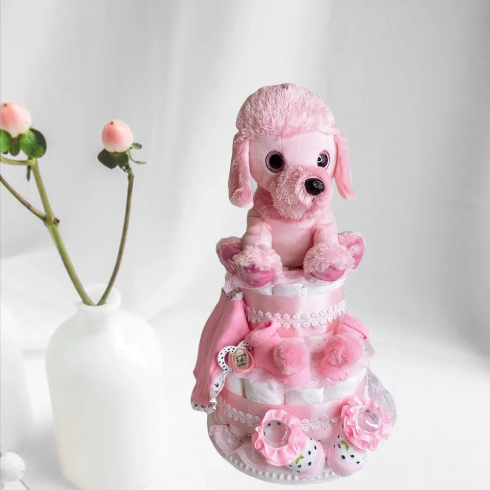 Dog Diaper Cake, Baby Shower Gift